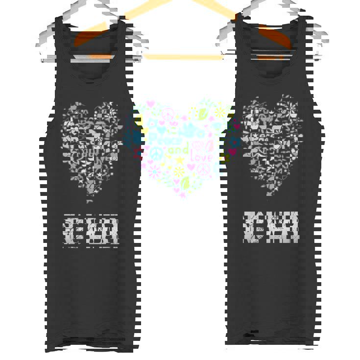 戦争なし、平和、反戦、戦争なし タンクトップ