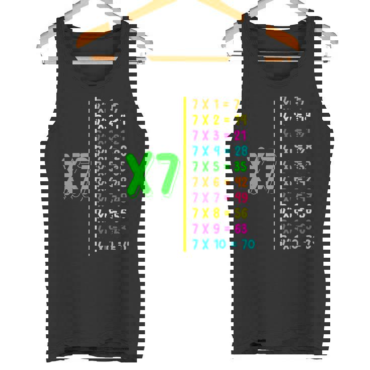 掛け算表7 小学生 算数の日 キッズ 男の子 タンクトップ