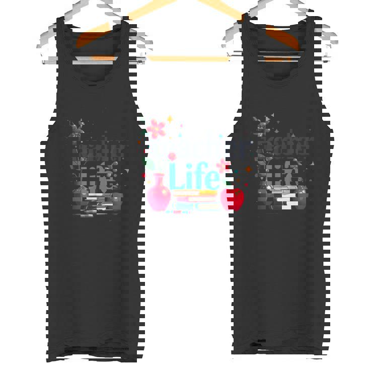 教師 生活 花 教室 感謝 教育 タンクトップ