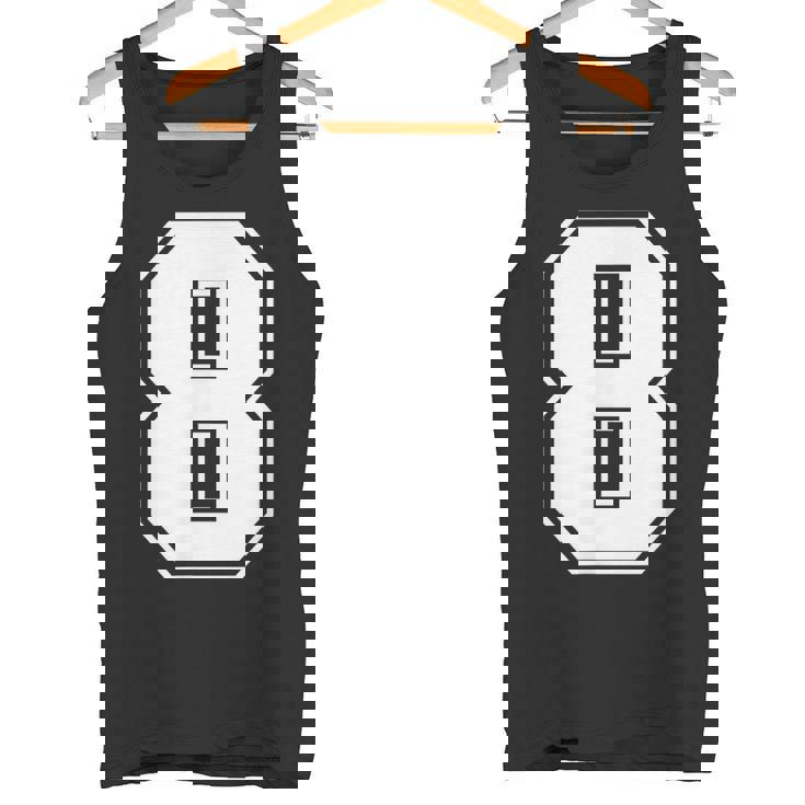 数字 8 スポーツジャージ ラッキーナンバー タンクトップ