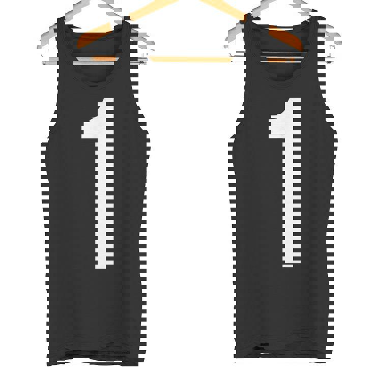 数字アルファベット 1 数字 タンクトップ