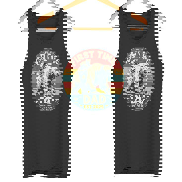 新しいお父さんと赤ちゃん熊の初めての父の日エスト2025 タンクトップ