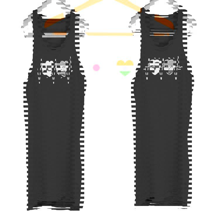 日本とインド インドの国旗 国旗 タンクトップ