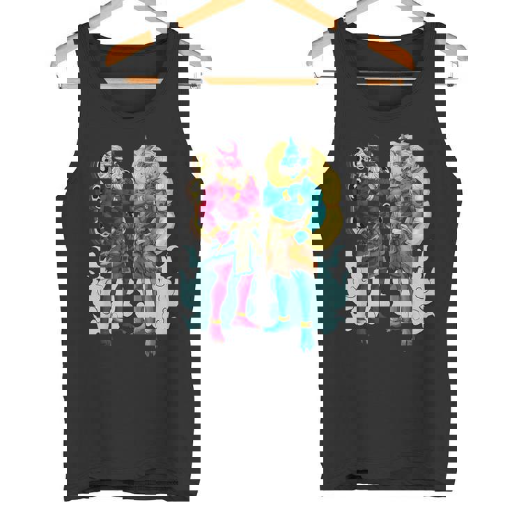 日本の神々 風神と雷神 タンクトップ