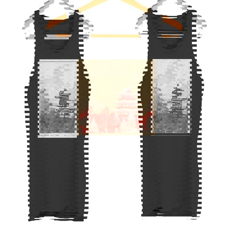 日本アジア アジア 日本風 ヴィンテージ レトロ 自然 タンクトップ