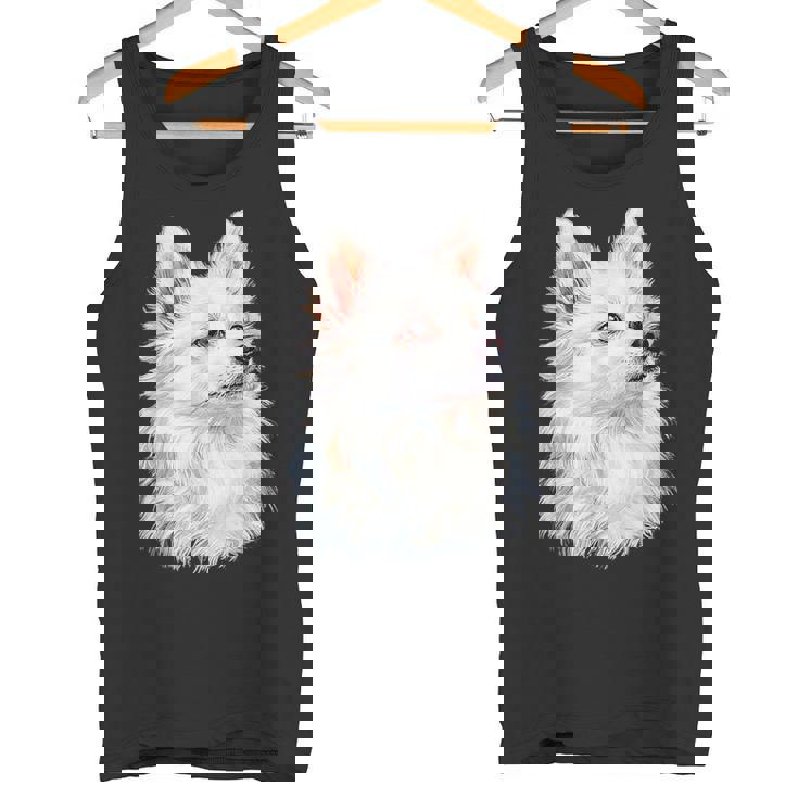 日本スピッツ 犬 グラフィック ペット イラスト 日本スピッツ タンクトップ