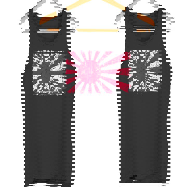 日本海軍旗 日本の誇り ビンテージ アンティーク調 愛国心 タンクトップ