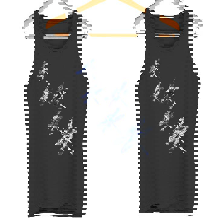 日本美絞り絞り染めトンボ タンクトップ