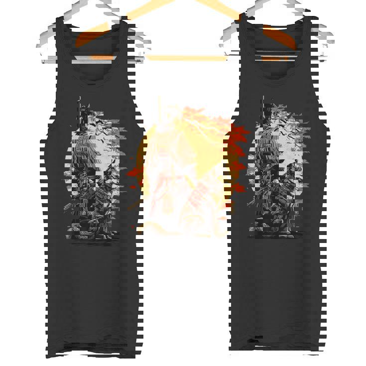 日本美術 忍者 浮世絵 アニメ風 侍 改 健 タンクトップ