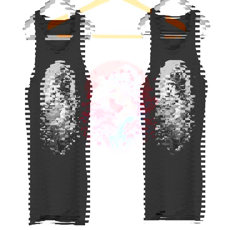 日本美術 浮世絵 アニメ 芸者 桜 富士山 タンクトップ