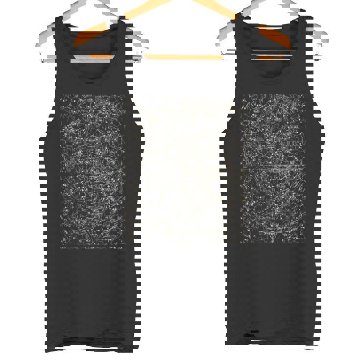 星座地図 天文学 占星術 タンクトップ