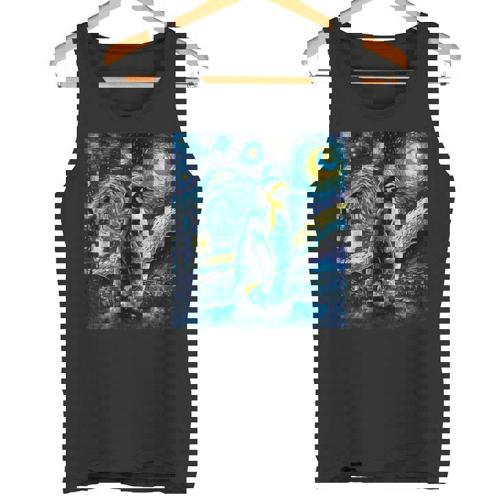 星月夜 ヴィンセント・ヴァン・ゴッホ 絵画 ペンギン タンクトップ