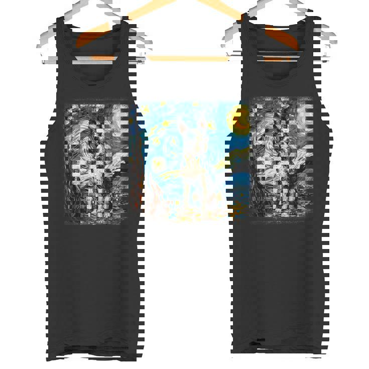 星月夜のヴァンゴッホ ボストンテリア タンクトップ