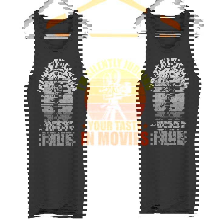 映画で味を判断する 映画ファン 映画 シネマ タンクトップ