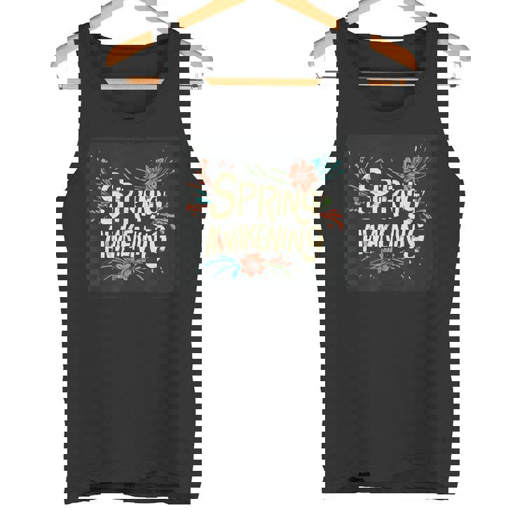 春の目覚めのスピーチデザインの面白いコスチューム。 タンクトップ