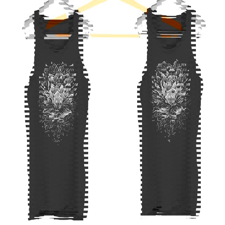 曼荼羅 蓮の花 グラフィックtシャツ メンズ レディース ボーイズ ガールズ タンクトップ
