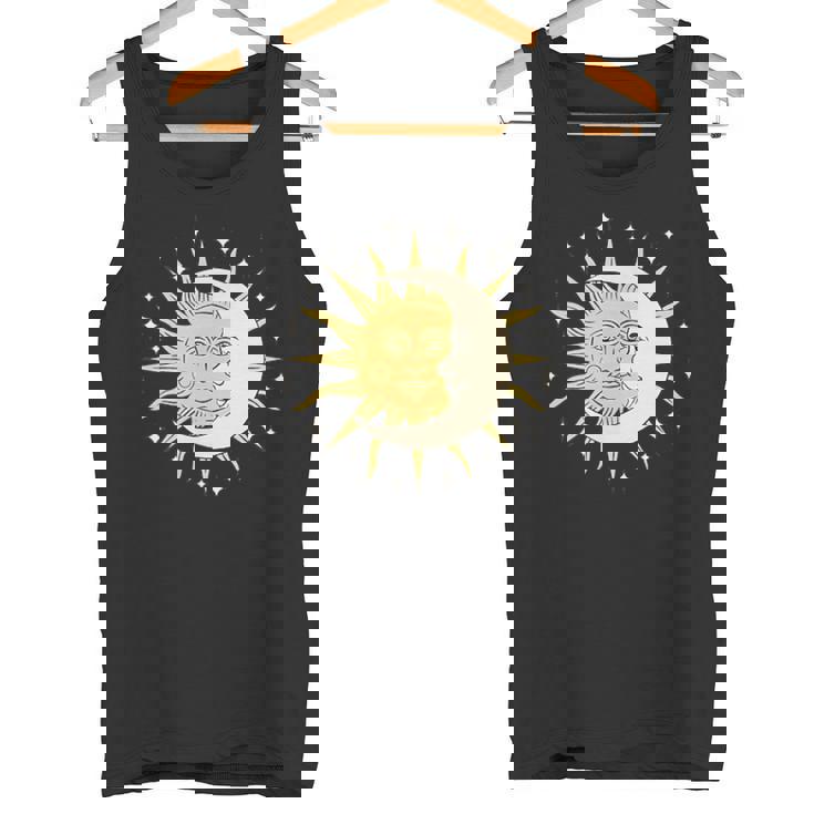 月 太陽 美的 神秘的 タンクトップ