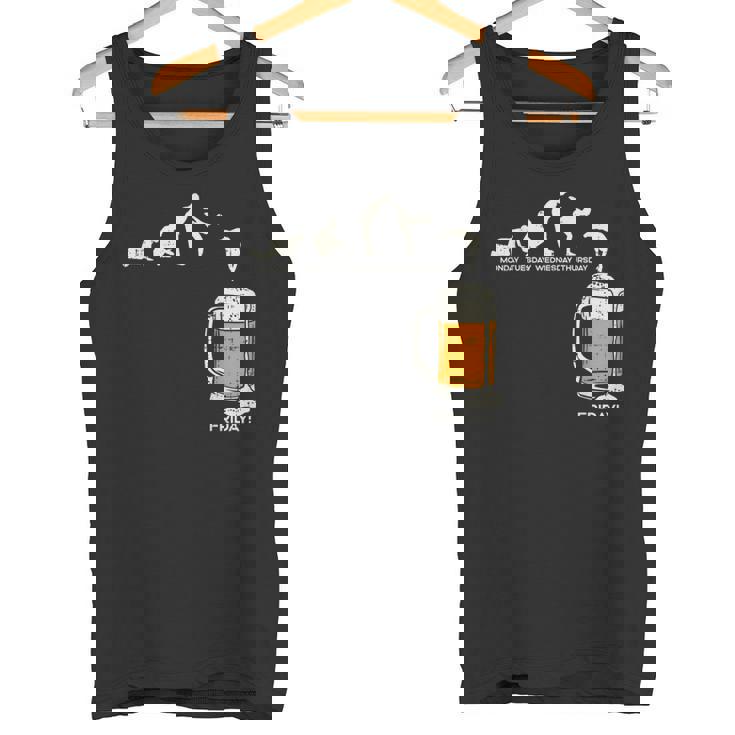 月曜日から金曜日のビールのおかしい仕事の週の飲むチームのギフトへの月曜日 タンクトップ