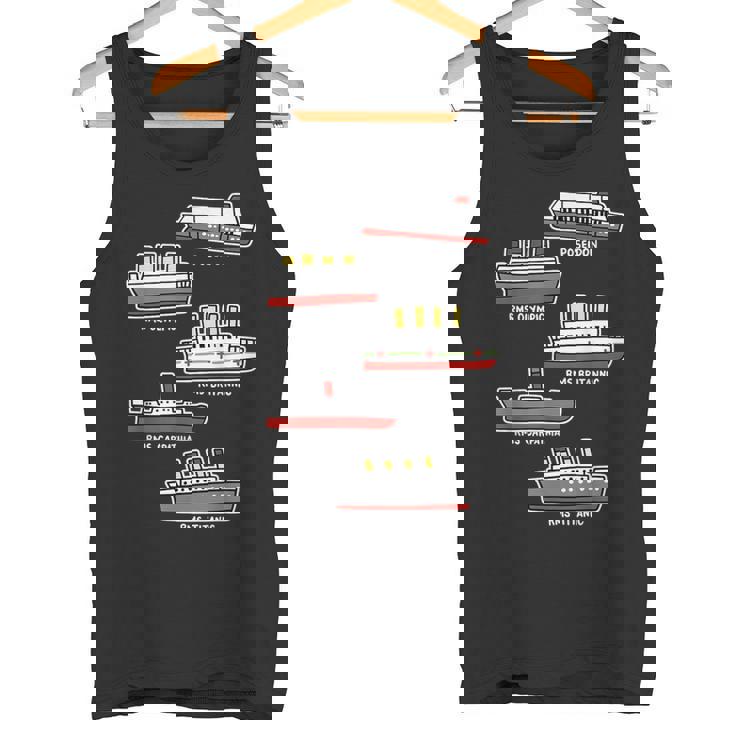 有名なクルーズ船 Rms タイタニック ブリタニック ポセイドン カルパチア タンクトップ