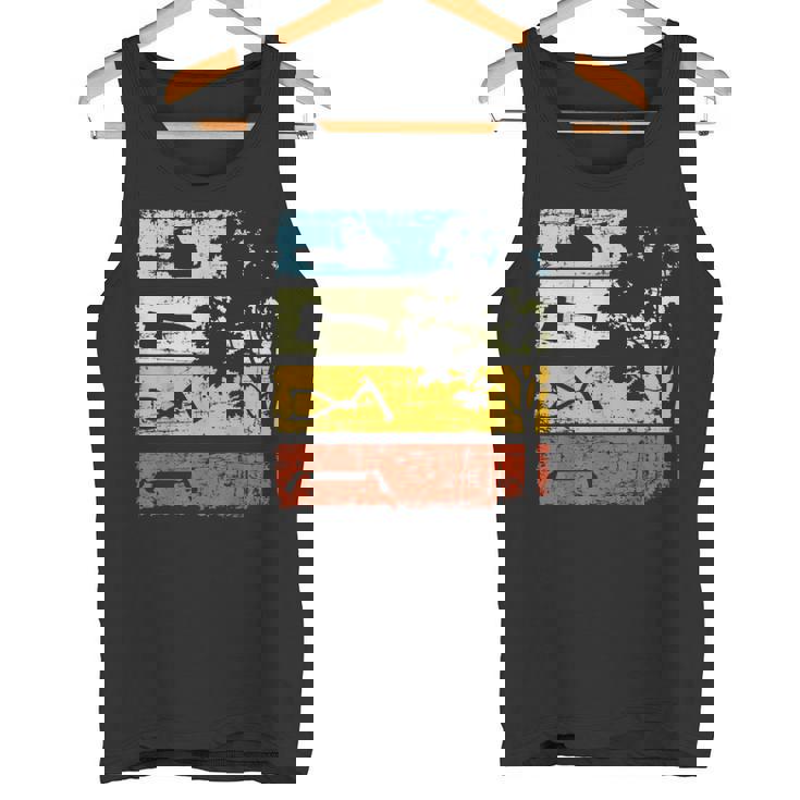 木こり ヴィンテージ チェーンソー 森林労働者 森林 タンクトップ