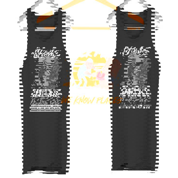 木こりを汚さない面白いロギング引用 タンクトップ