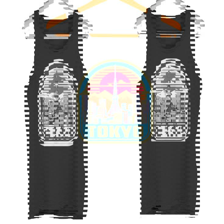 東京シティスカイライン ヴィンテージ 日本土産 レトロカラー タンクトップ