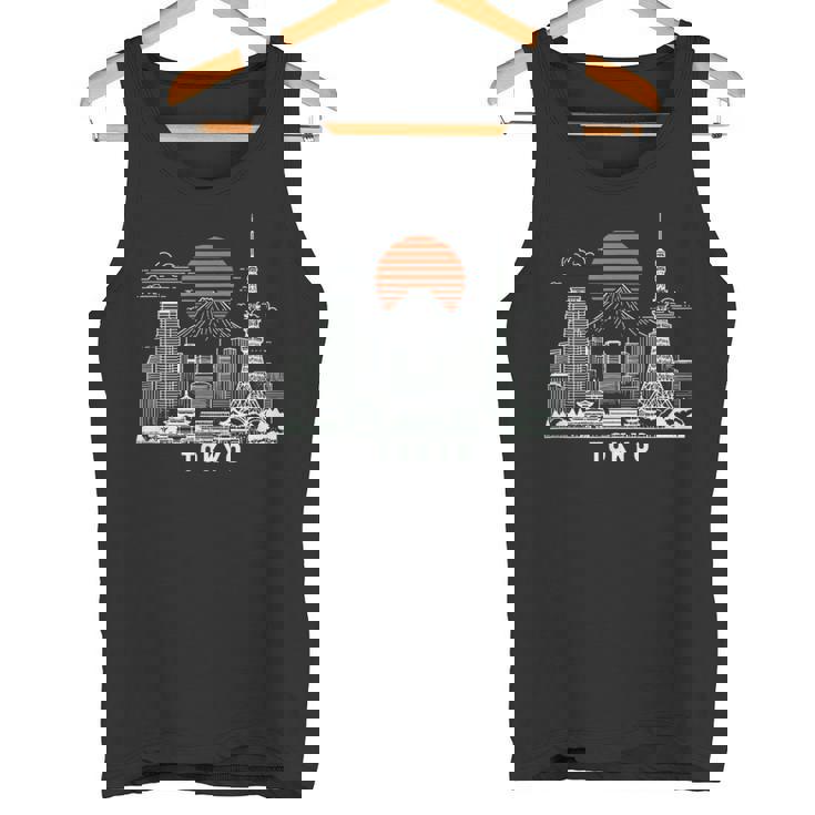 東京スカイライン 日本 富士山 ランドマーク 東京タワー お土産 タンクトップ