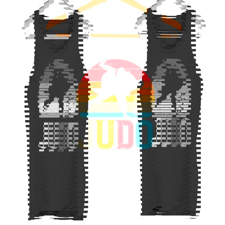 柔道投げ レトロ 日本の格闘技 柔道家 ファイター ギフト タンクトップ