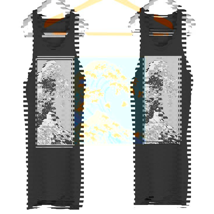 柴犬 大波 日本 神奈川 北斎 犬 動物 タンクトップ