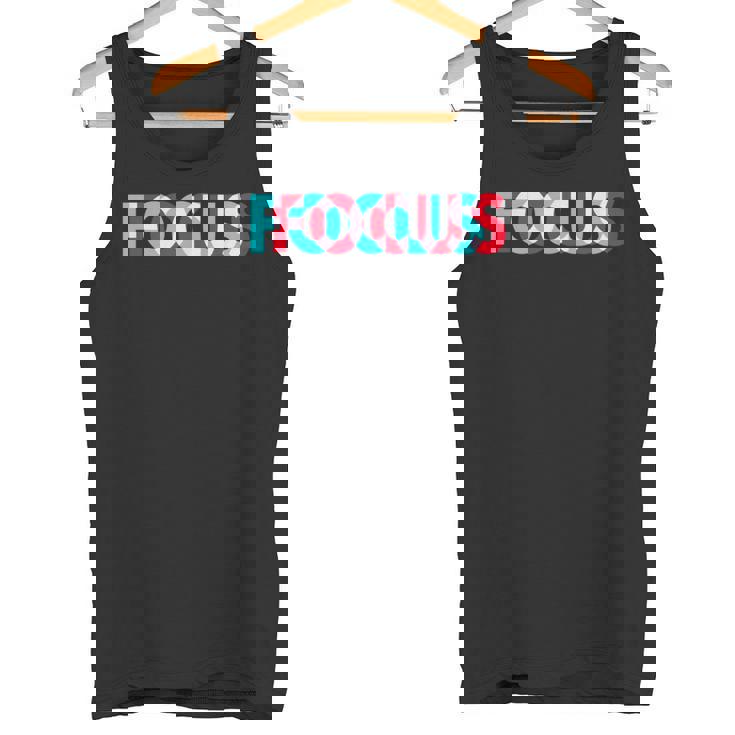 楽しいフォーカスデザイン 錯覚トリッピー タンクトップ