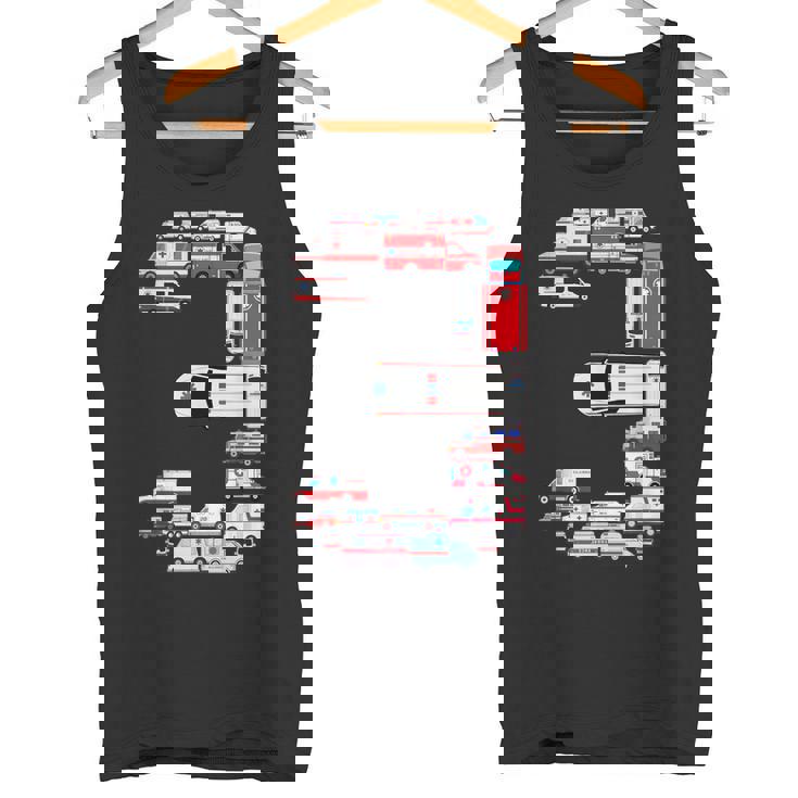 楽しい救急車 3歳の誕生日パーティー 男の子 3歳服 タンクトップ