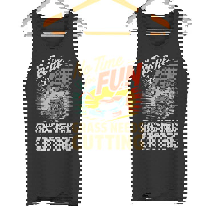 楽しい草刈りの必要がない 面白い芝刈り タンクトップ