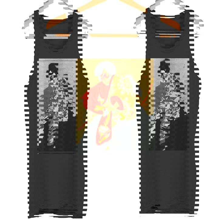 歌舞伎 俳優 日本劇出演者 四世片岡市蔵 上使の弁慶 役者絵 タンクトップ