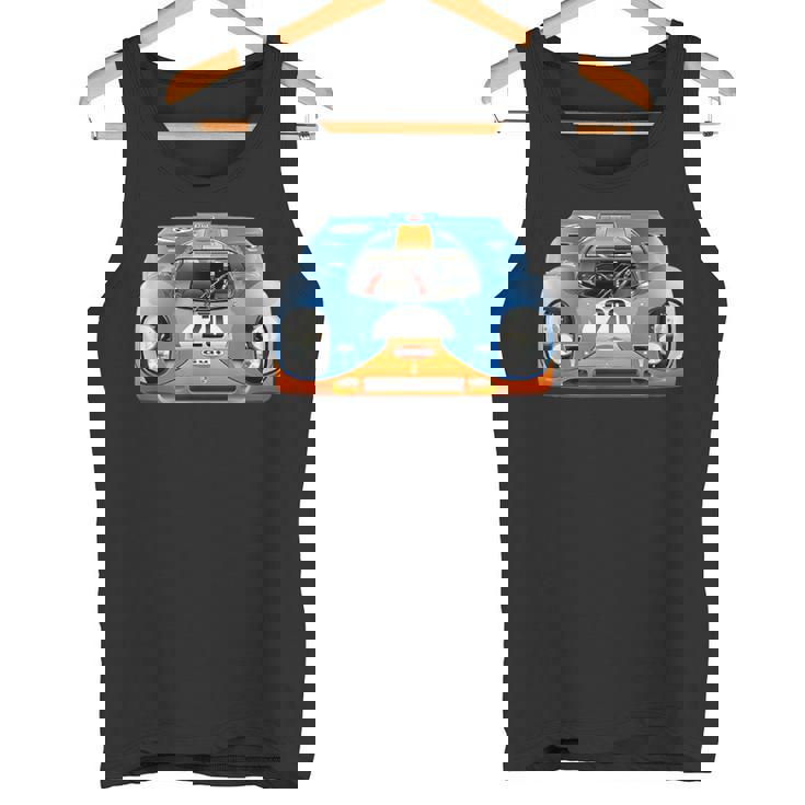 歴史的 1970 Le Mans 917 Gulfintage Race Car 917K タンクトップ