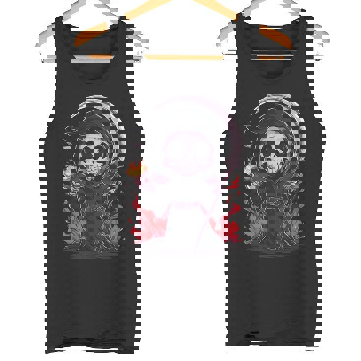 死神 スケルトン ハロウィン コスチューム 不気味 怖い タンクトップ