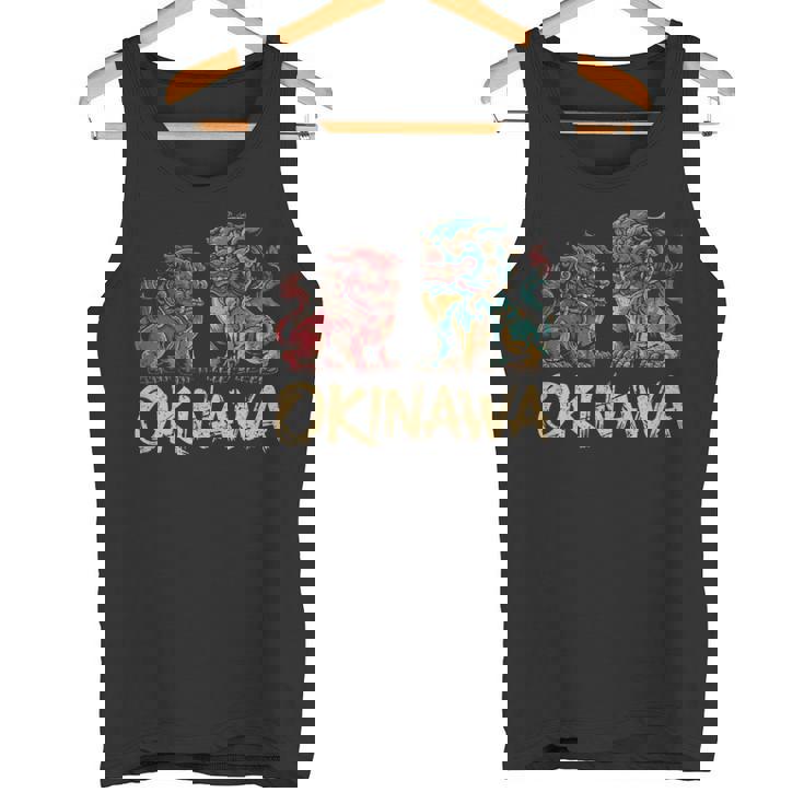 沖縄ジャパン シーサーガーディアンライオンズ 沖縄 日本土産 タンクトップ