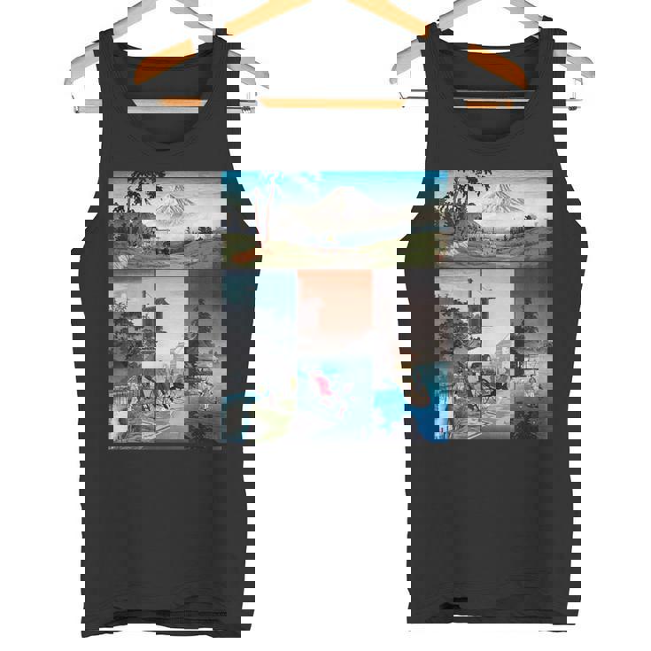 浮世絵 富士山 日本画 版画 名作 アート 絵画 メンズ レディース 面白い 服 美術 おもしろ タンクトップ