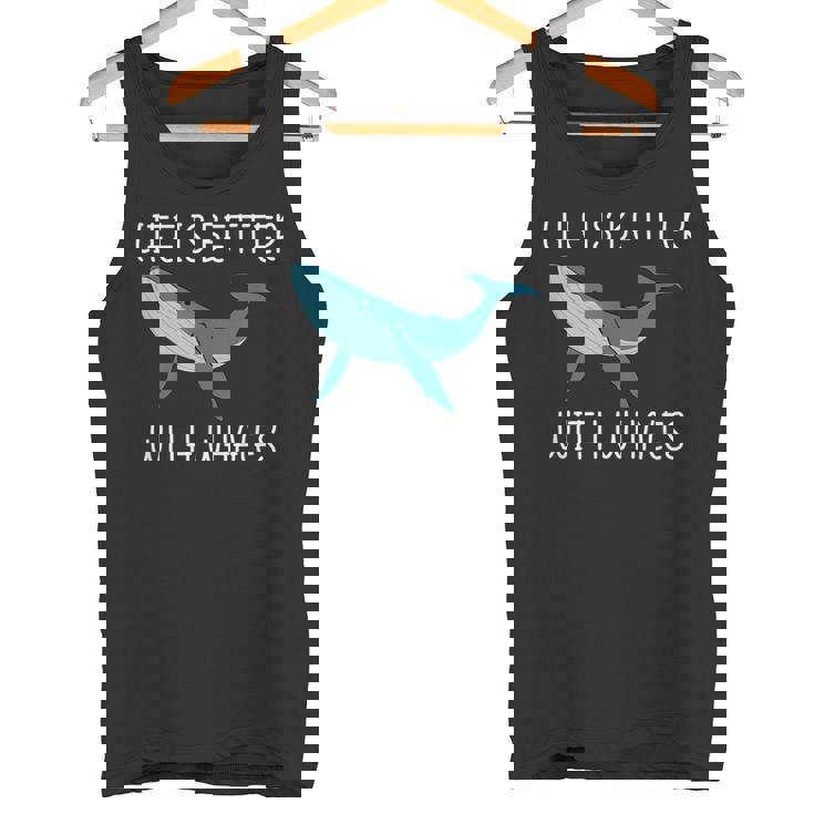 海 自然を愛する人 鯨のいる生活 タンクトップ