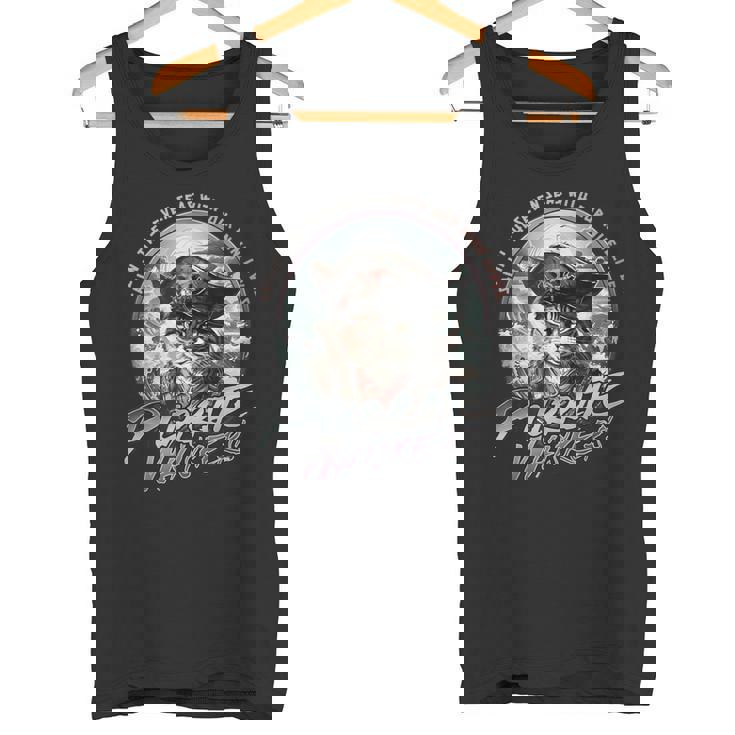 海賊ウィスカーおかしな海賊猫と帆走猫 タンクトップ