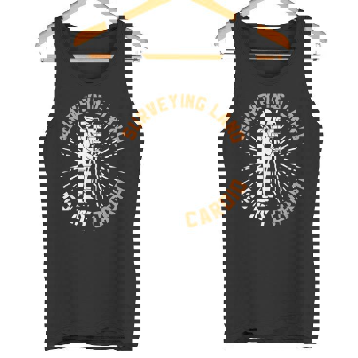 測量は有酸素運動 土地家屋調査士 土地家屋調査士 タンクトップ