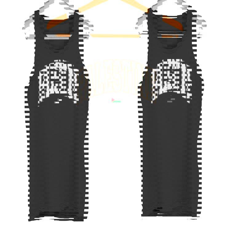 無料のパレスチナ大学代表チームフォント パレスチナの国旗を保存 タンクトップ