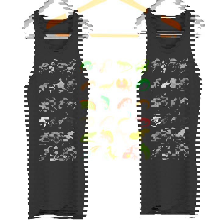 爬虫類 種別 かわいい ヤモリ トカゲ タンクトップ