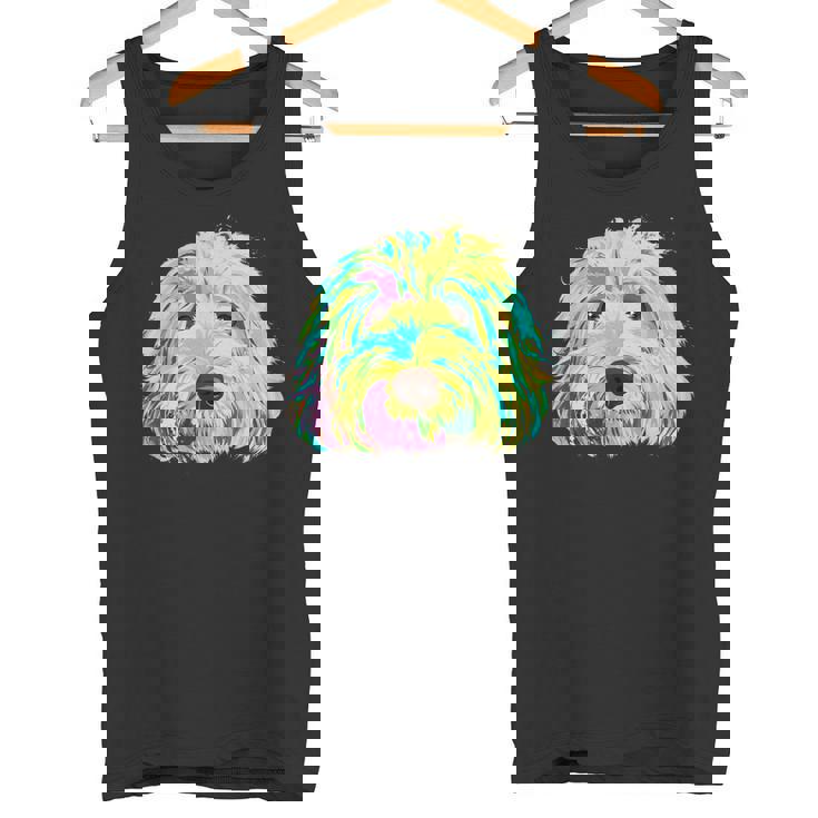 犬 カラフル ラブラドゥードル タンクトップ