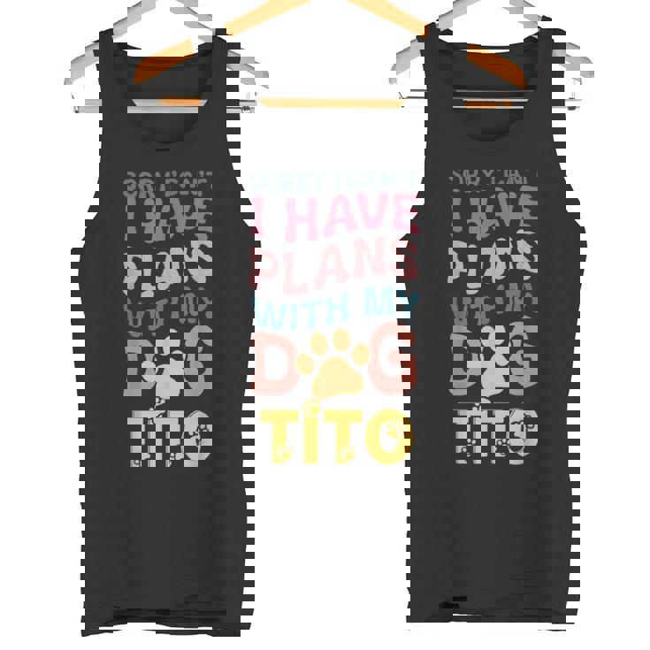 犬名 Tito パーソナライズギフト ビジーウィズ マイドッグ Tito タンクトップ