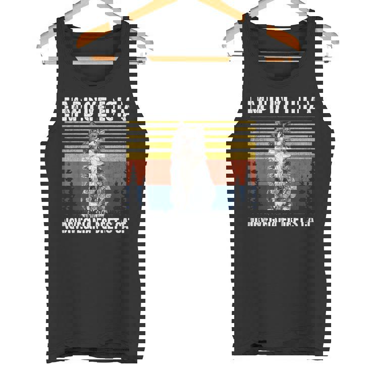 猫 ノルウェージャンフォレストキャットの社員 タンクトップ