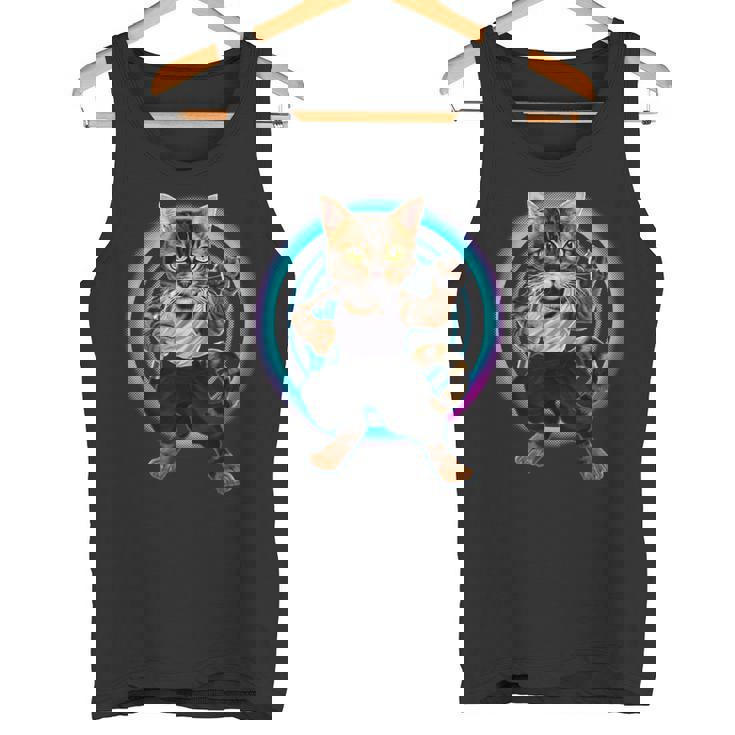 猫 ねこ カンフー タンクトップ