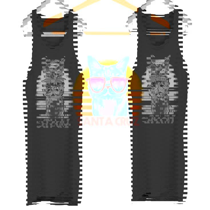 猫 ねこねこ サンタクルーズ カリフォルニア州 レトロ タンクトップ