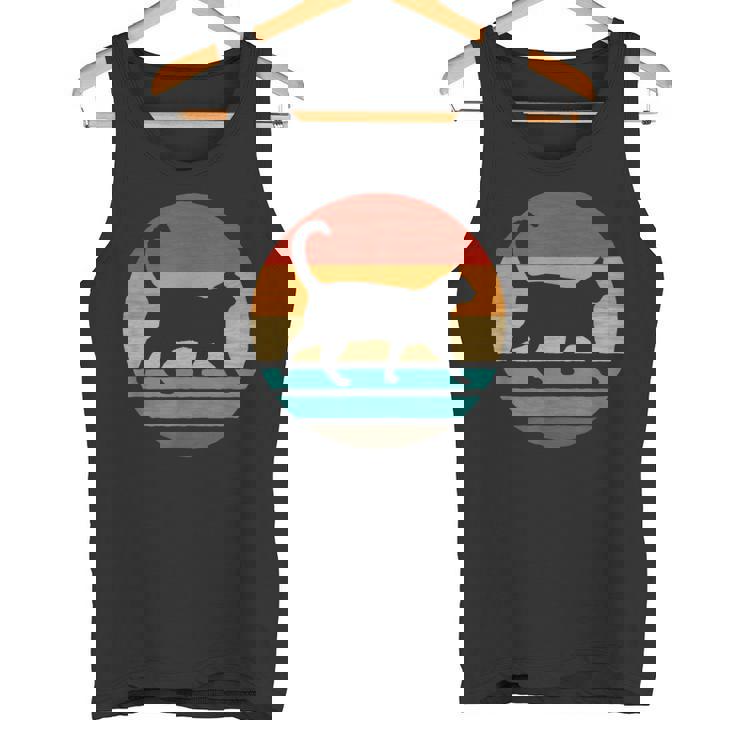 猫 レトロスタイル ビンテージ タンクトップ