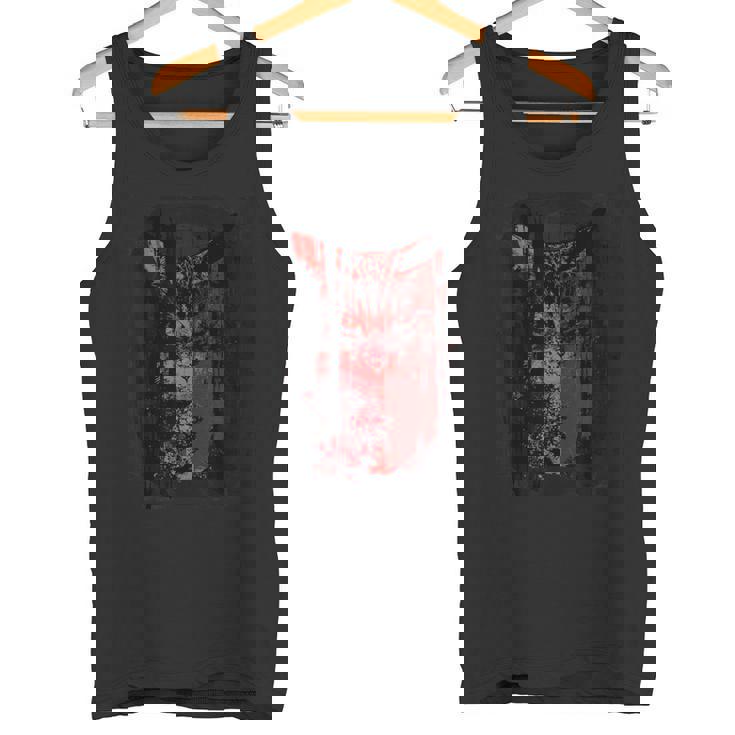 猫 ロックンロール パンク Rock モード系 ブランド おしゃれ かっこいい かわいい 大きいサイズ プリント Cat タンクトップ