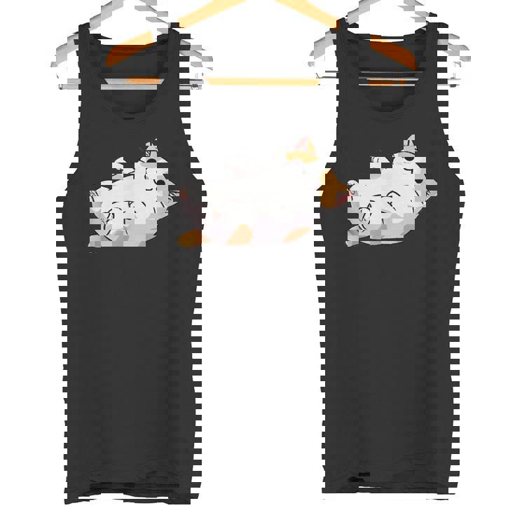 猫のへそ天 Cat Belly Trap タンクトップ